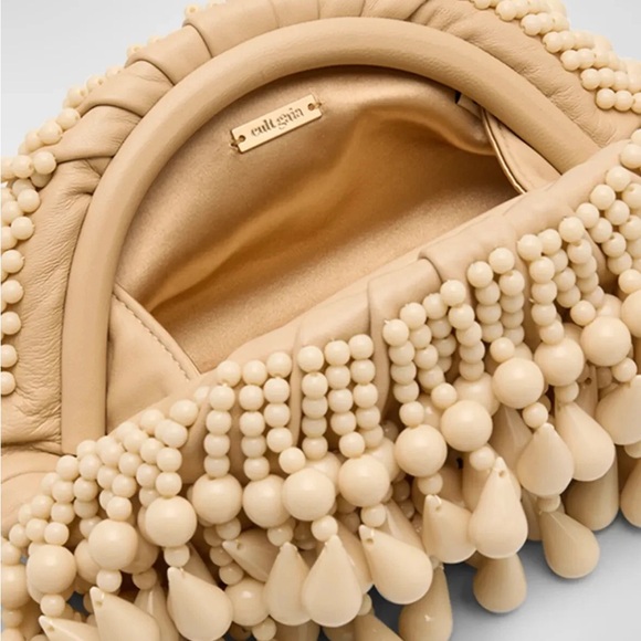 Cult Gaia Ivory Beaded Handbag - Picture 2 of 4